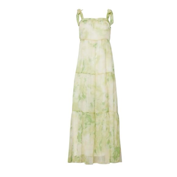 Line & Dot Green Tie-Dye Maxi Dress - Picture 2 of 11